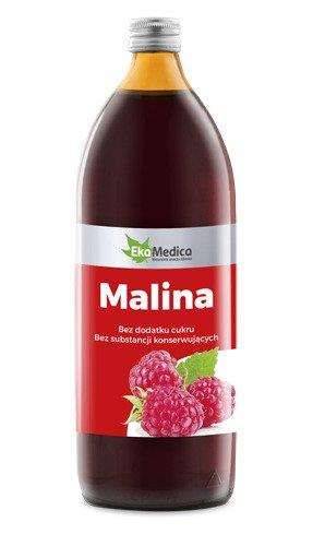 EkaMedica Naturalny 100% Sok z Owoców Malin 500ml