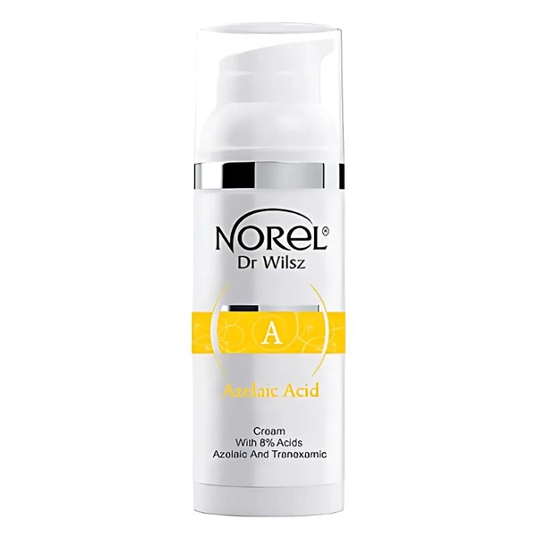 Norel Azelaic Acid Cream With 8% Azelaic and Tranexamic Acids dla Skóry z Trądzikiem Różowatym i Przebarwieniami 50ml