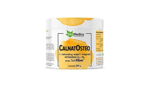 EkaMedica CalnatOsteo Calcium Magnesium Vitamin D and B6 Soluble Fiber Powder 250g