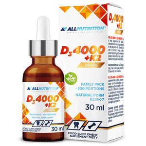 Allnutrition Vit D3 4000 K2 Drops For Immune System and Healthy Bones 30ml