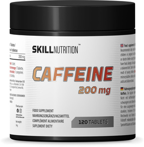 Skill Nutrition Caffeine 200mg for Energy and Focus 120 Tabs