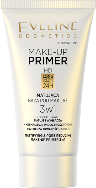 Eveline Cosmetics Make Up Primer Baza Matująca Pod Makijaż 3w1 30ml