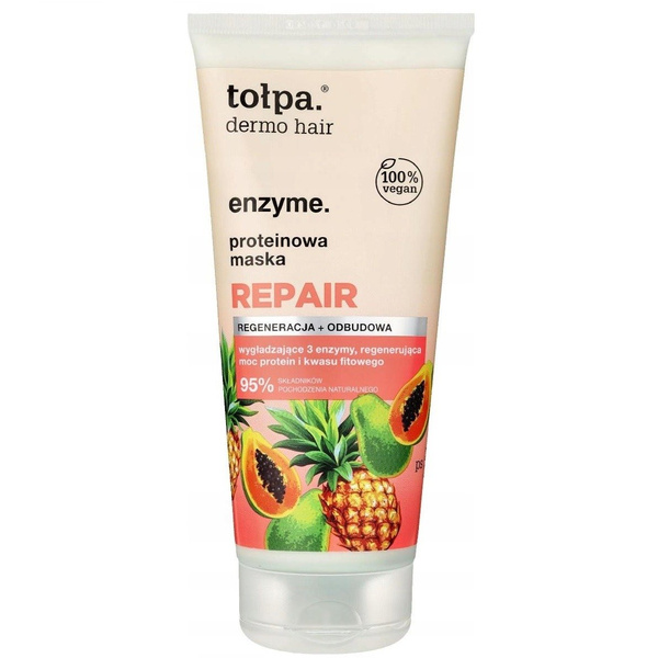 Tolpa Dermo Hair Enzyme Repair Protein Mask for Damaged and Color-Treated Hair 200ml