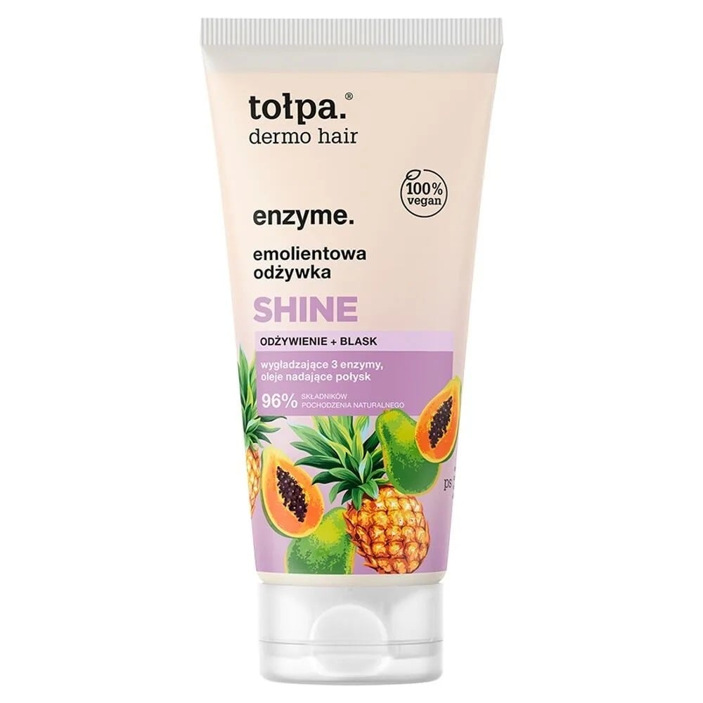 Tolpa Dermo Hair Enzyme Emollient Shine Conditioner for Dull and Frizzy Hair 200ml