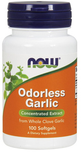 Now Foods Odorless Garlic Czosnek Bezzapachowy 100 Kapsułek