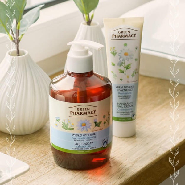 Green Pharmacy Kremowe Nawilżające Mydło w Płynie Rumianek 460ml