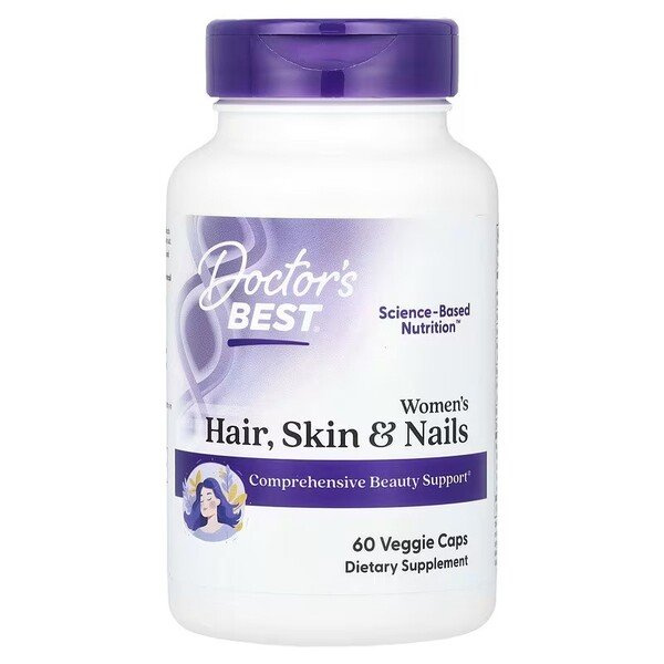 Doctor's Best Women's Hair Skin and Nails Comprehensive Beauty Support 60 Vcaps