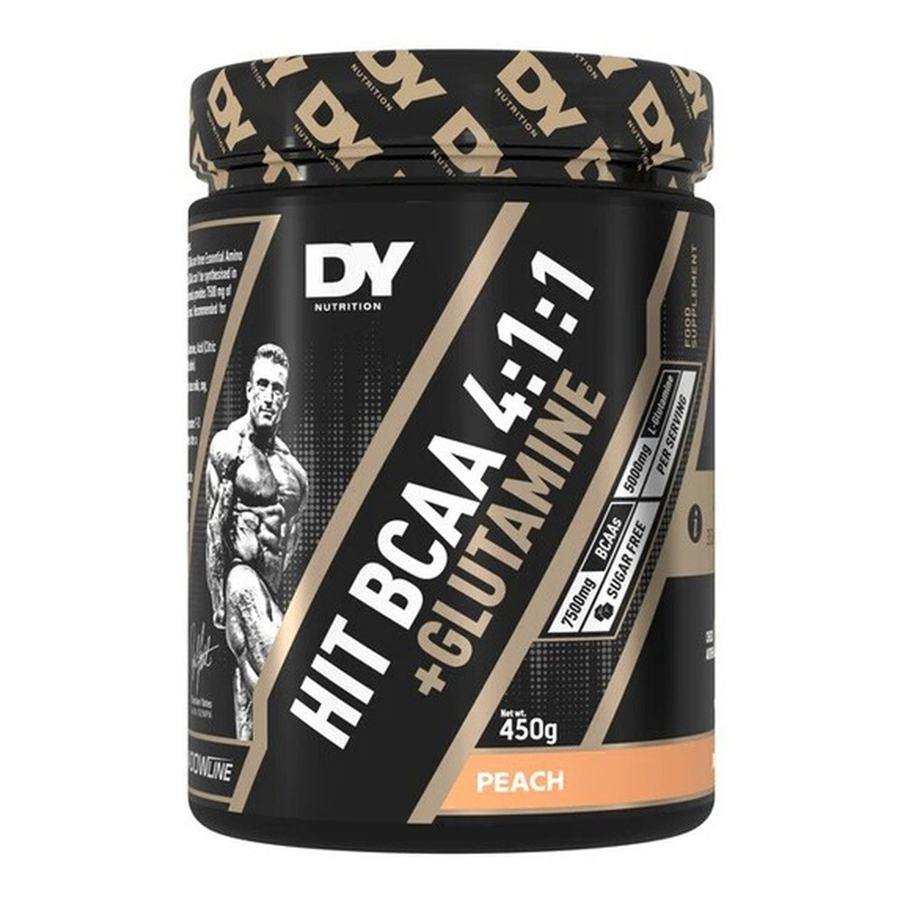 Dorian Yates HIT BCAA 4:1:1 + Glutamine, Peach 450g