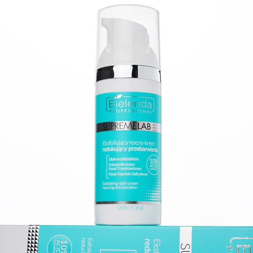 Bielenda Professional Supremelab Exfoliating Cream to Reduce Hyperpigmentation Night 50ml