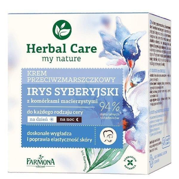 Farmona Herbal Care Krem Przeciwzmarszczkowy z Irysem Syberyjskim i Komórkami Macierzystymi 50ml