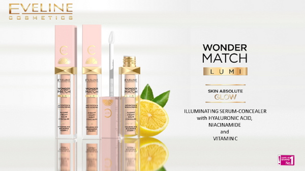 Eveline Wonder Match Lumi Rozświetlający Korektor z Witaminą C SPF20 Nr 10 Vanilla Warm 6,8ml