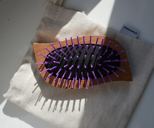 Anwen Drewniana Mini Szczotka do Włosów 1 Sztuka