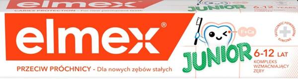 Elmex Junior Pasta do Zębów przeciw Próchnicy dla Dzieci 6 - 12 Lat 75ml