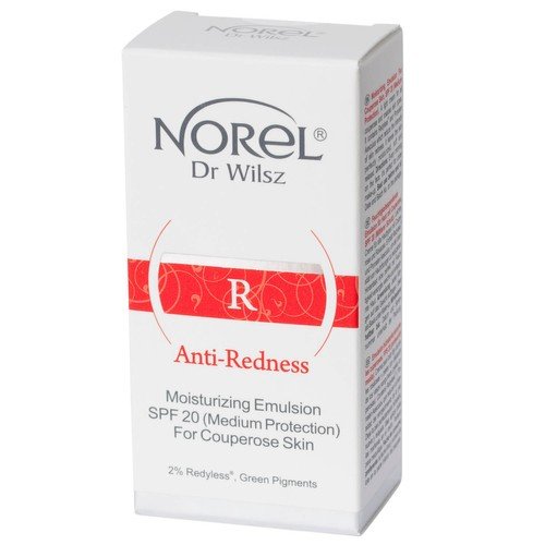 Norel Anti-Redness Emulsja Nawilżająca dla Cery Naczynkowej SPF 20 15ml