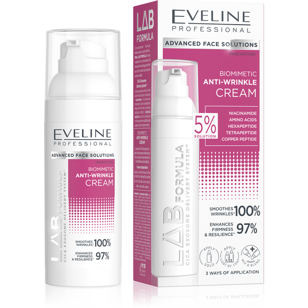 Eveline Lab Formula Biomimetic Anti-Wrinkle Day and Night Cream 50ml