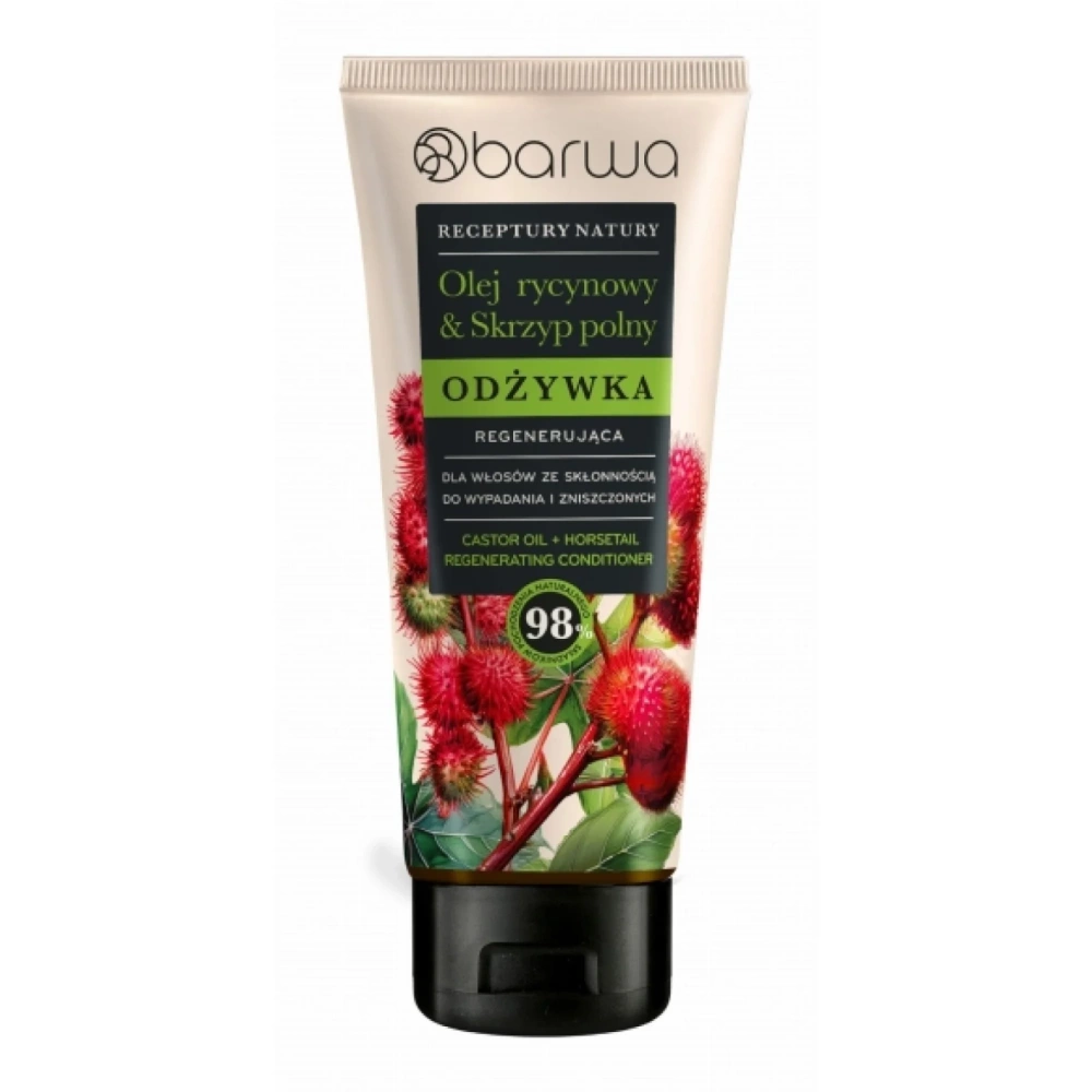 Barwa Nature's Recipe Regenerating Conditioner Castor Oil Horsetail for Weak and Loss-Prone Hair 200ml