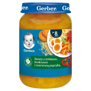 Gerber Sweet Potatoes with Couscous Yolk and Red Pepper for Infants after 8th Month 190g