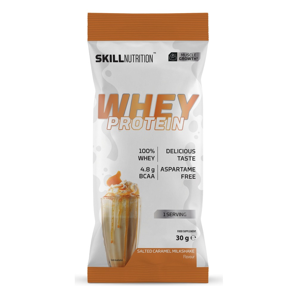 Skill Nutrition Whey Protein WPC 80 białko serwatkowe Słony Karmel Milkshake 30g