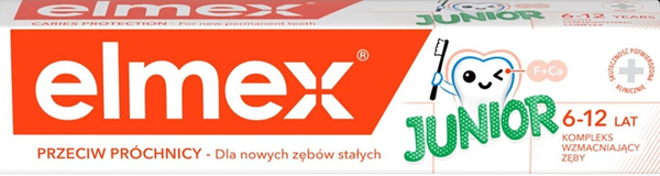 Elmex Junior Pasta do Zębów przeciw Próchnicy dla Dzieci 6 - 12 Lat 75ml