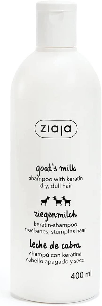 Ziaja Goat''s Milk Strengthening Shampoo with Keratin for Dry Dull Hair 400ml