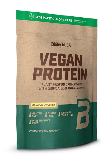 BioTechUSA Vegan Protein Czekolada Cynamon Białko Roślinne w Proszku dla Wegan 2000g