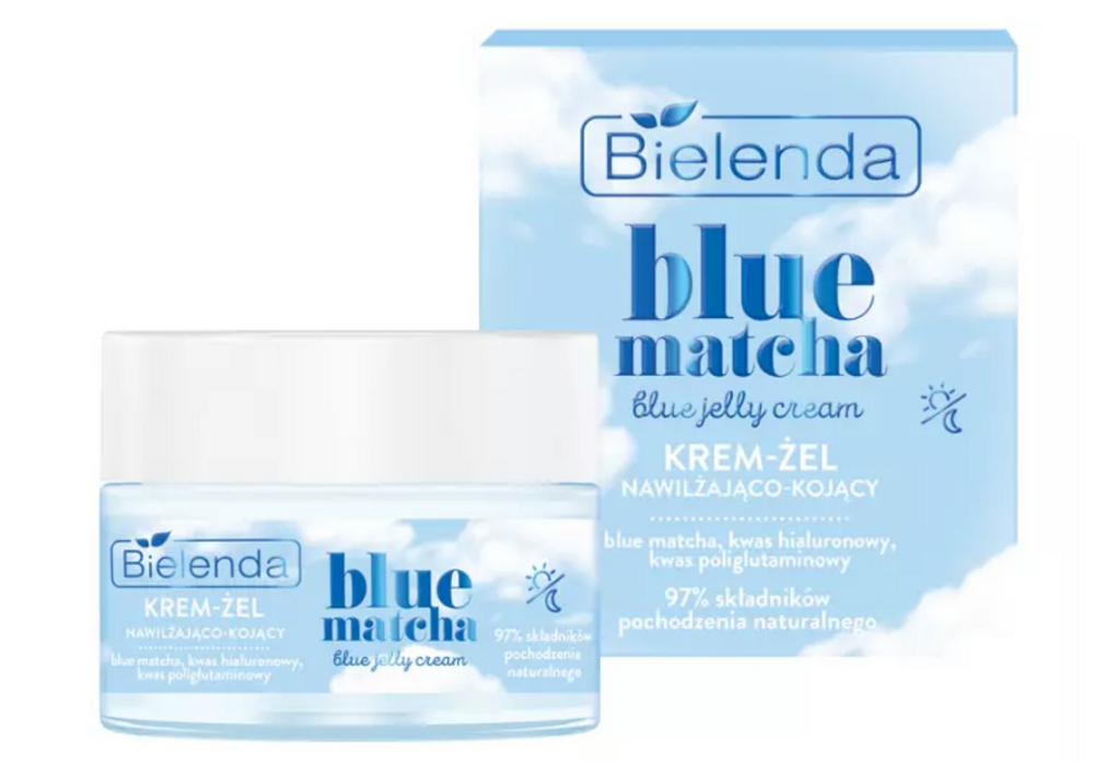 Bielenda Blue Matcha Jelly Cream Moisturizing and Soothing  All Skin Types 50ml