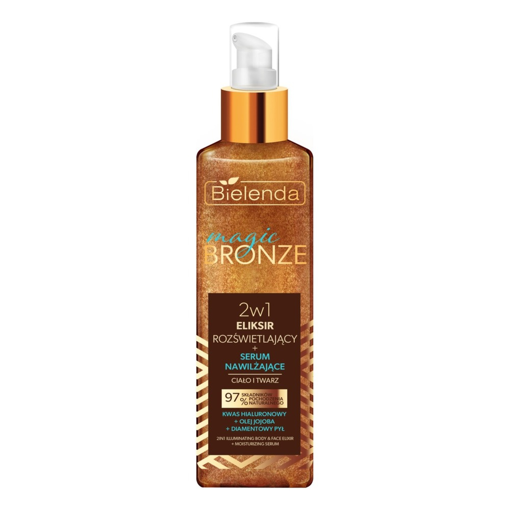 Bielenda Magic Bronze 2w1 Rozświetlający Eliksir do Twarzy i Ciała 150ml