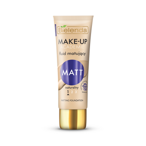 Bielenda Make-Up Academie Matt Mattifying Fluid No. 1 Natural for Combination and Oily Skin 30g