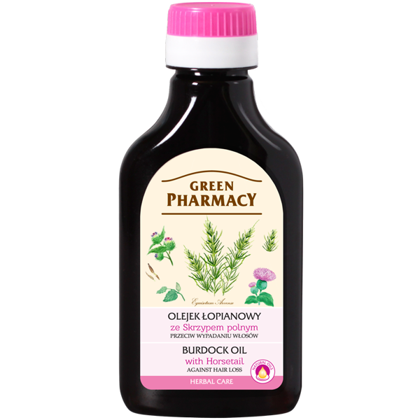 Green Pharmacy Burdock Oil with Horsetail Extract for Weakened Hair 100ml