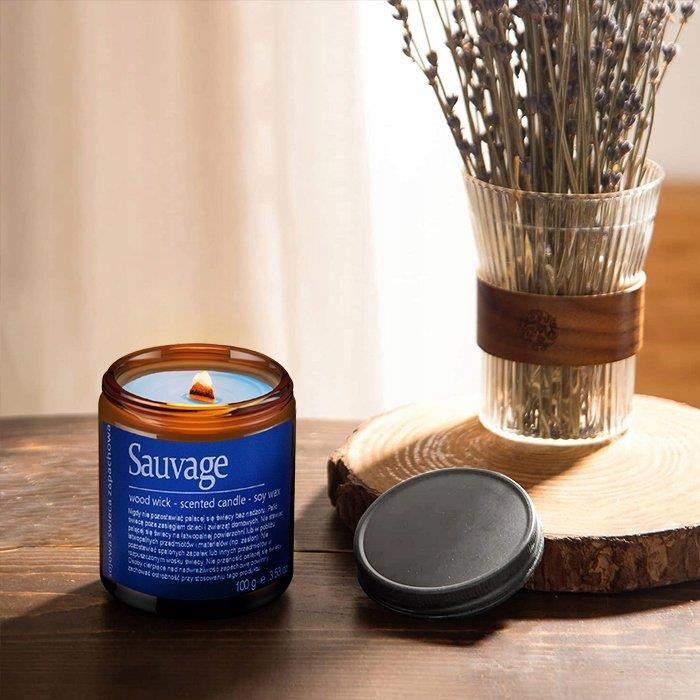 Sauvage Scented Soy Candle in Screw Top Jar 1 Piece