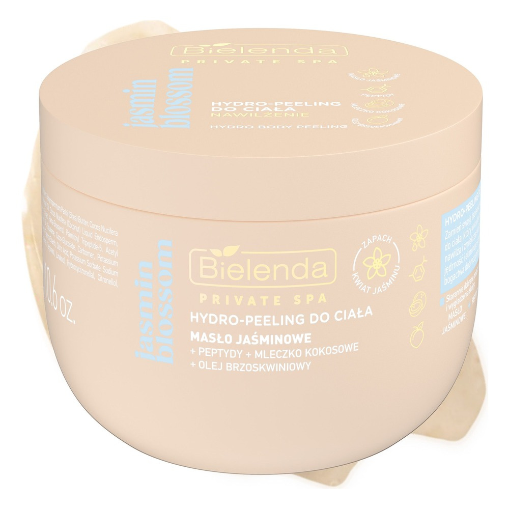 Bielenda Private Spa Jasmin Blossom Nawilżający Hydro-Peeling do Ciała z Masłem Jaśminowym 300g