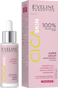 Eveline Cica Skin Super Serum Moisturizing - Soothing for All Skin Types 30ml