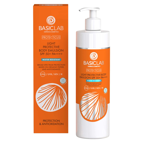 BasicLab Dermocosmetics Protecticus Lekka Emulsja Ochronna do Ciała SPF 50 300ml