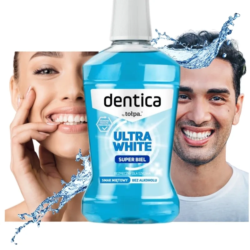 Tolpa Dentica Ultra White Płyn do higieny jamy ustnej wybielający i odświeżający 500ml