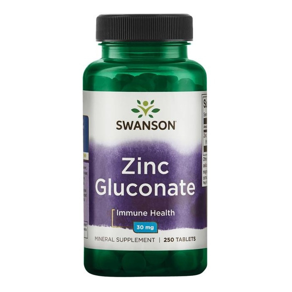 Swanson Zinc Gluconate 30mg 250 Tablets