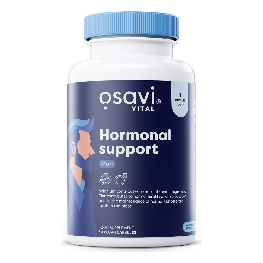 Osavi Wsparcie Hormonalne dla Mężczyzn Suplement 60 Wegańskich Kapsułek