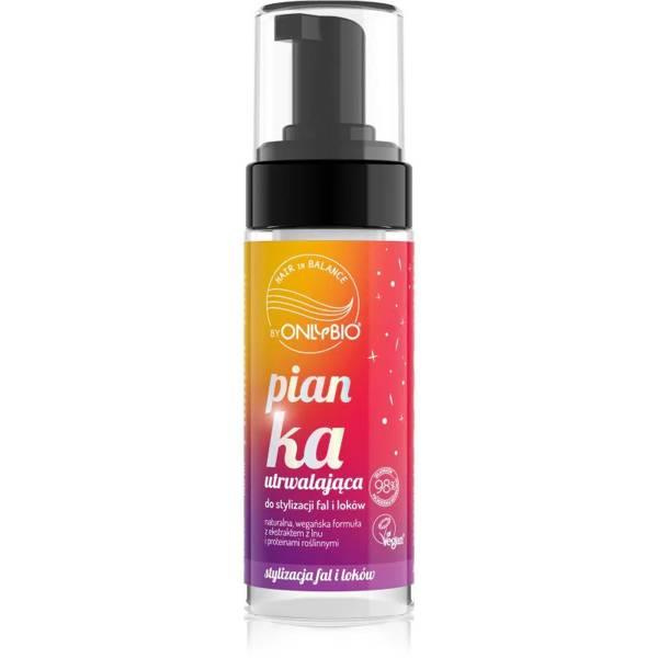 OnlyBio Hair in Balance Utrwalająca Pianka do Stylizacji Fal i Loków z Ekstraktem z Lnu Vegan 150ml