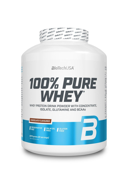 BioTechUSA 100% Pure Whey Hazelnut For Muscle Growth and Maintenance 2270g