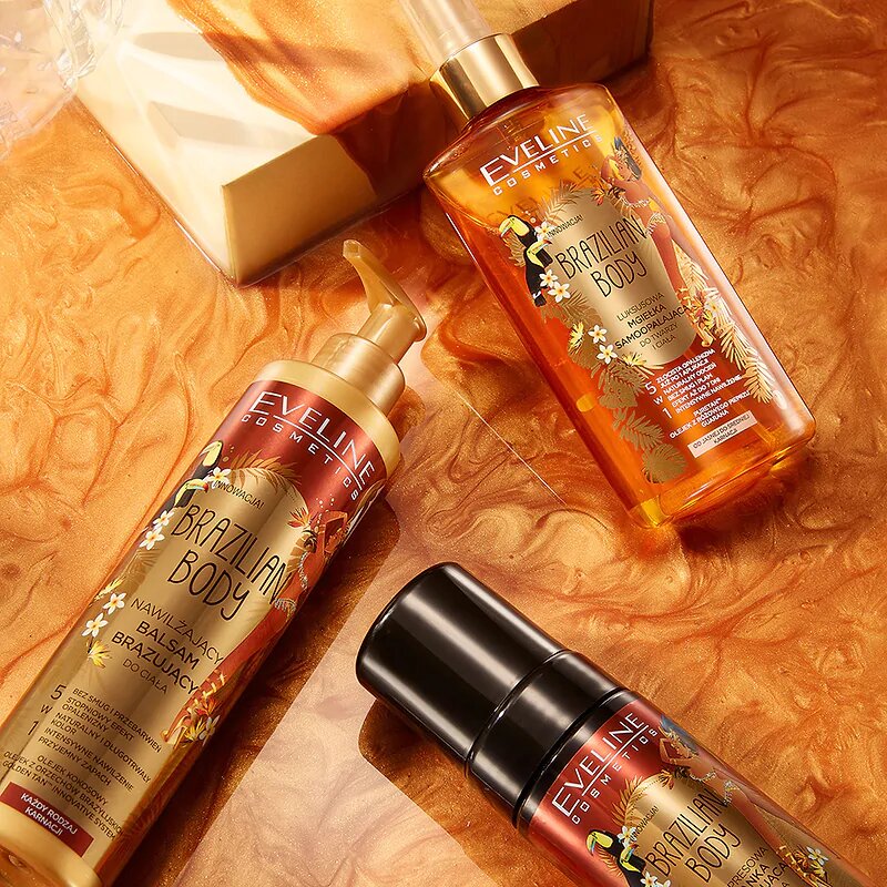 Eveline Brazilian Body 5in1 Luxurious Self Tanning Mist for Face and Body 150ml