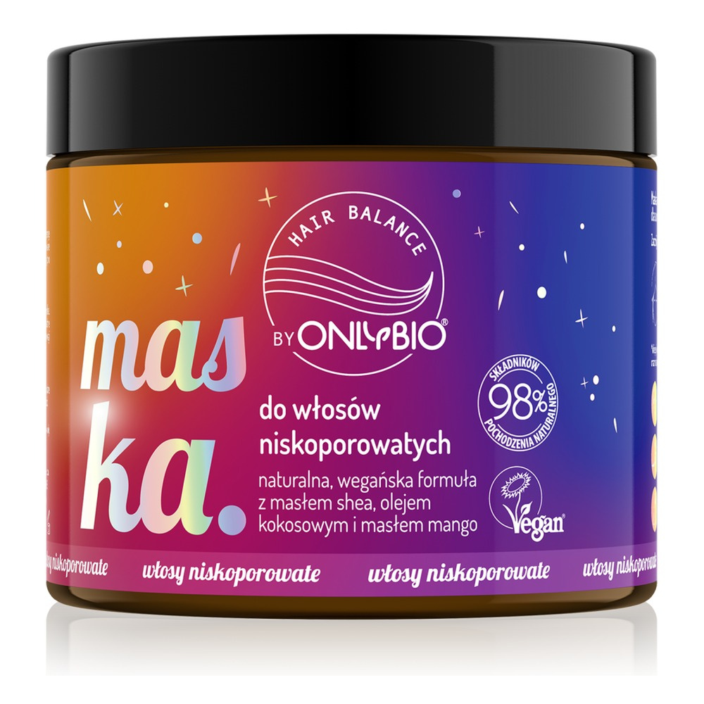 Onlybio Mask for Low Porosity Hair with Shea Butter and Coconut Oil 400ml