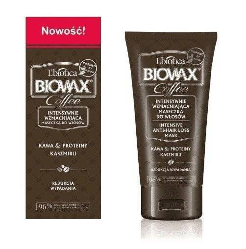Biovax Glamour Coffee & Cashmere Proteins Intensive Anti Hair Loss Mask 150ml