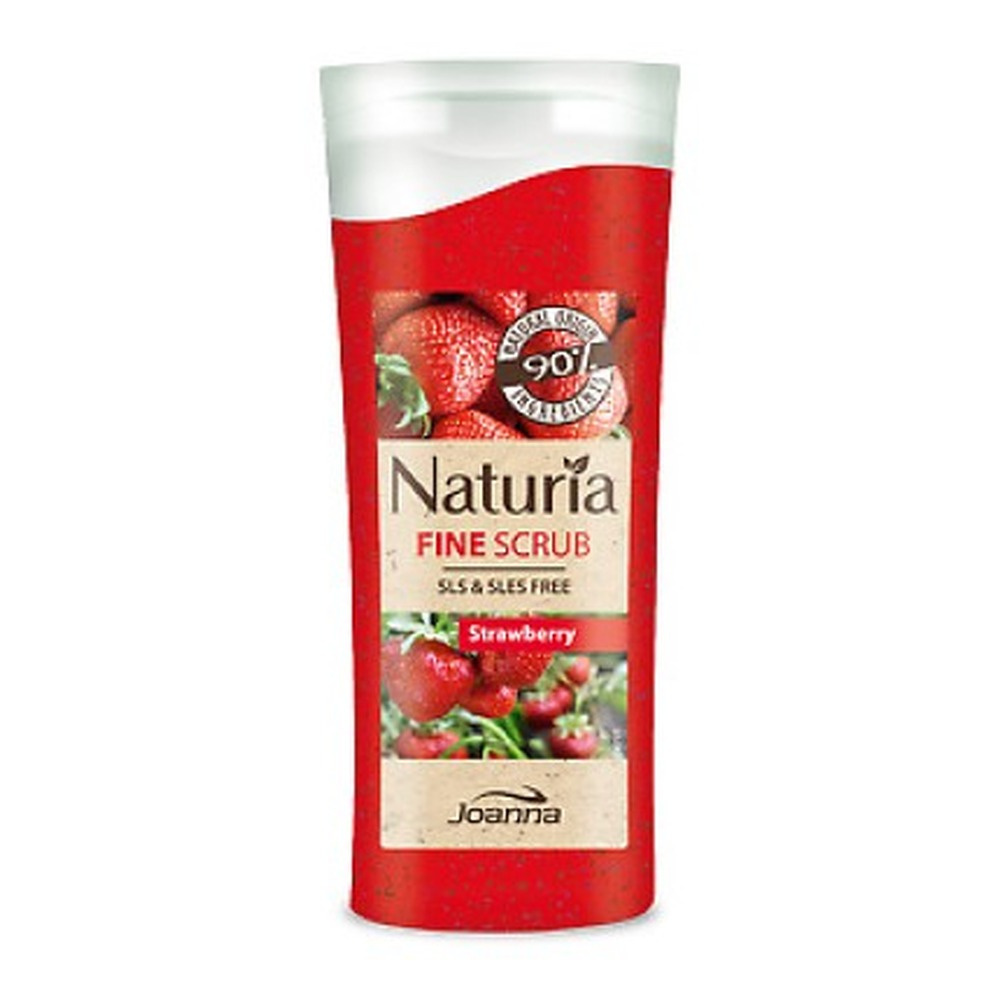 Joanna Naturia Peeling Drobnoziarnisty do Ciała Truskawkowy Wygładza Oczyszcza Pielęgnuje 100g