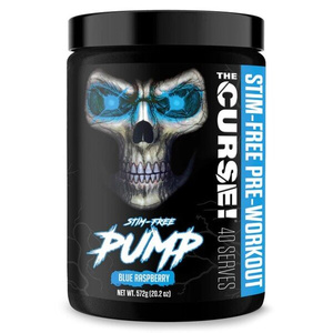 JNX Sports The Curse! Stim-Free Pump Przedtreningówka w Proszku na Pompę Mięśniową Niebieska Malina 572g
