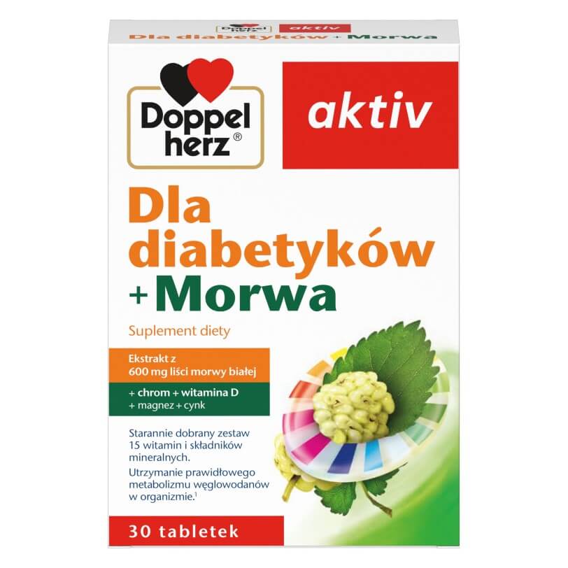 Doppelherz Aktiv dla Diabetyków z Morwą 30 Tabletek