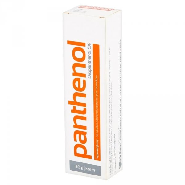 Panthenol Cream Soothes the Skin After Sunbathing 30g