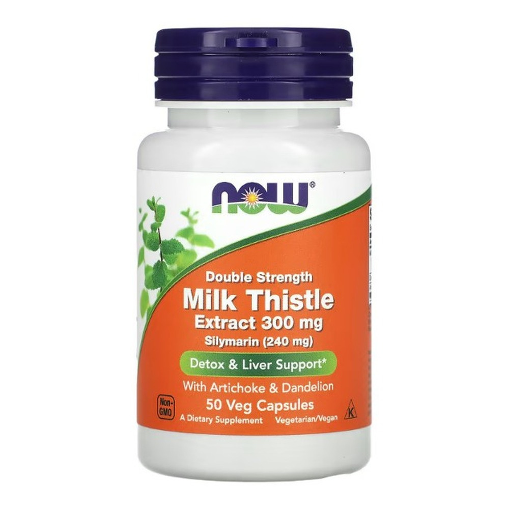 Milk Thistle Extract with Artichoke & Dandelion 300mg Double Strength 50 Capsules