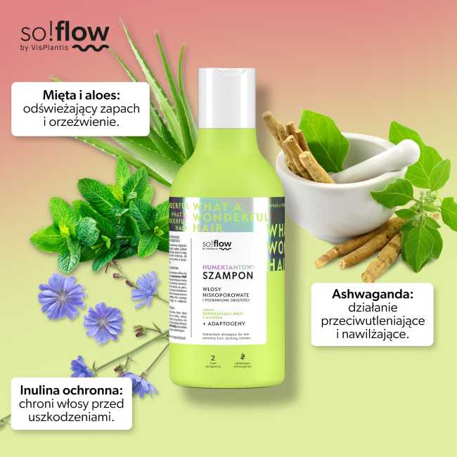 Vis Plantis So Flow Humectant Shampoo for Low Porosity & Volumeless Hair - 400ml
