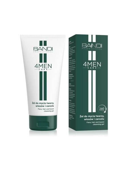 Bandi 4Men Care Żel do Mycia Twarzy Włosów i Zarostu 150ml