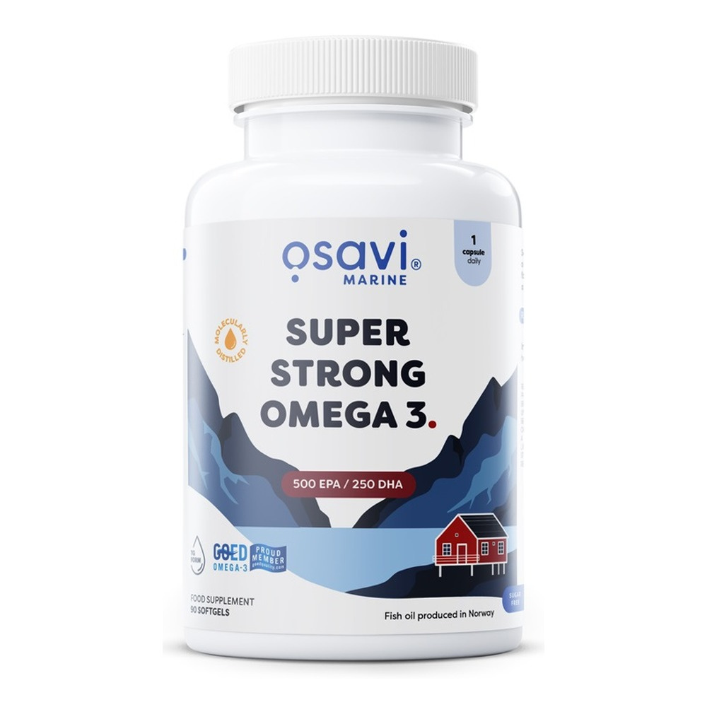Osavi Super Mocna Omega 3 500 EPA / 250 DHA Suplement z Olejem Rybim 90 Kapsułek
