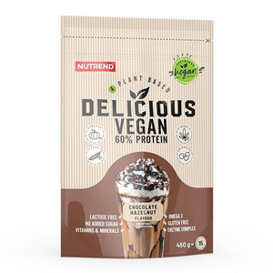 Nutrend Delicious Vegan Protein Chocolate Hazelnut Flavour for Vegans 450g